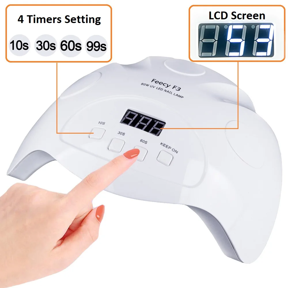 УФ лампа для маникюра и педикюра светодиодная ногтей Сушилка Гель лак с двойной