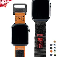 sport nylon watch band for iwatch 5 6se 2 3 38mm 42mm bracelet loop strap for apple watch 7 6 5 4 41mm 45mm 40mm 44mm wristbelt