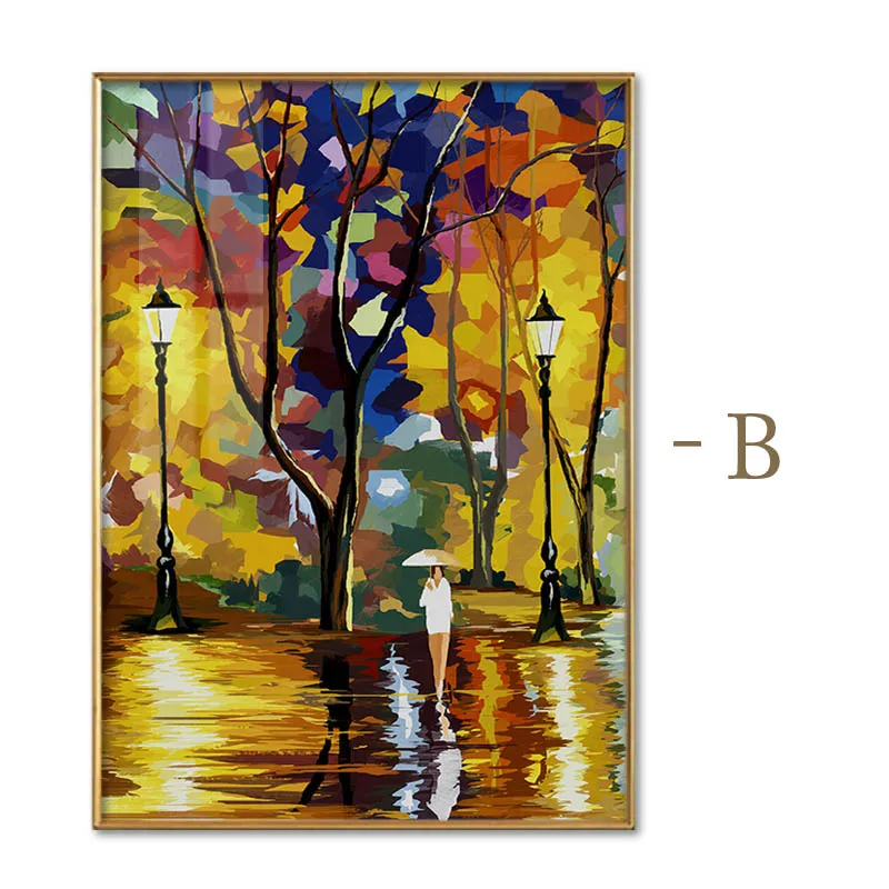 Красочный пейзаж настенная Картина на холсте уличная картина маслом современная