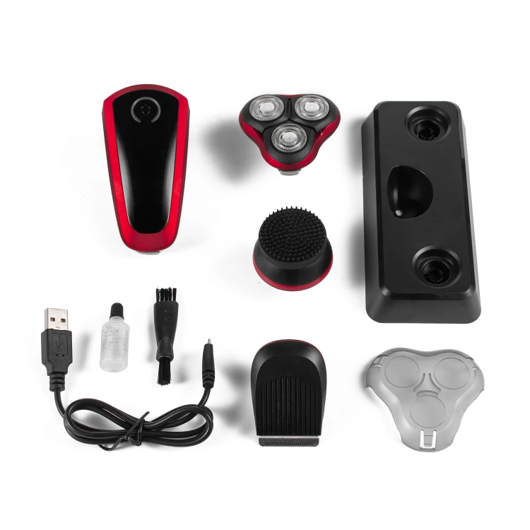 

Electronic Razor Men 3 Blades Shaver Haircut Head Shaver 3 in 1 Hair Clipper rechargeable USB