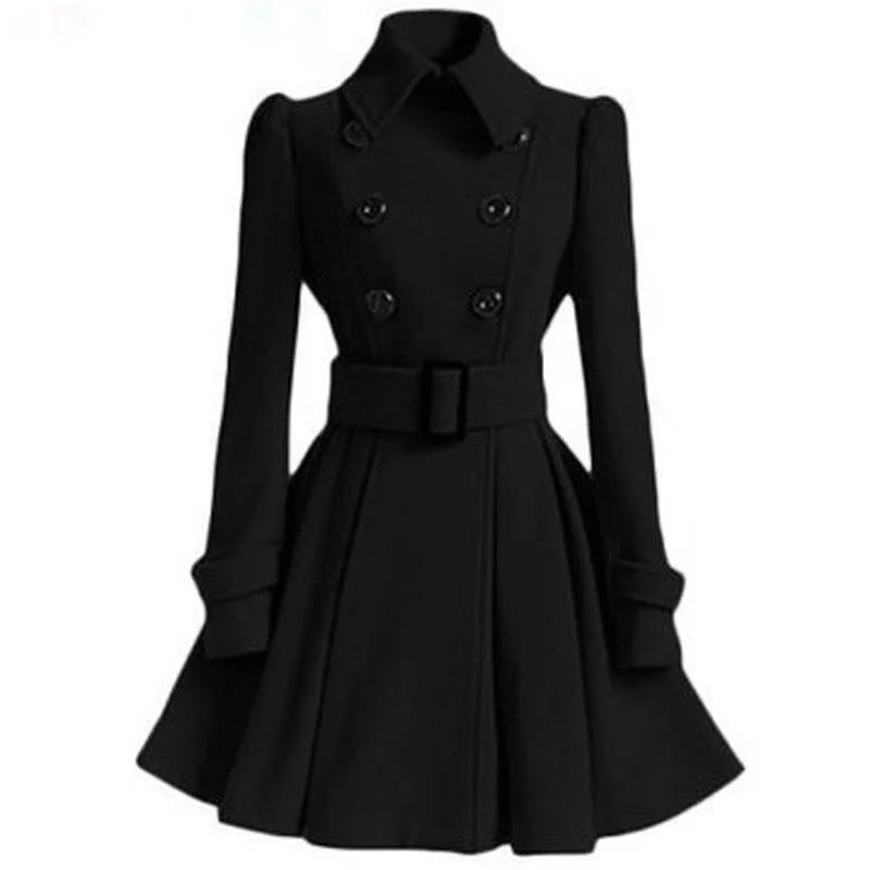 

Zoulv Female Elegant Long Warm White Coat Autumn Winter Coat Women 2021 Fashion Vintage Slim Double Breasted Jackets