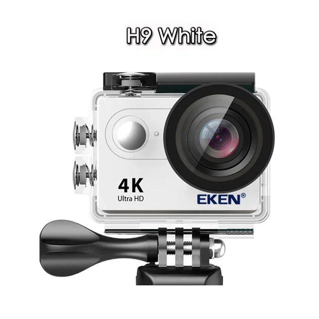 H9 White Eken H9/H9R экшн Камера 4K 30FPS со сверхвысоким разрешением Ultra HD, Wi-Fi, 2,0 170D подводный Водонепроницаемый шлема видео Камера s go Спортивная камера extreme pro - Цвет: H9 White