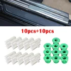 10x боковой порог фотоэлемент + 10x клавишная панель литье клипсы для BMW E36 E46 E90 авто аксессуары 51711932996 51718184574