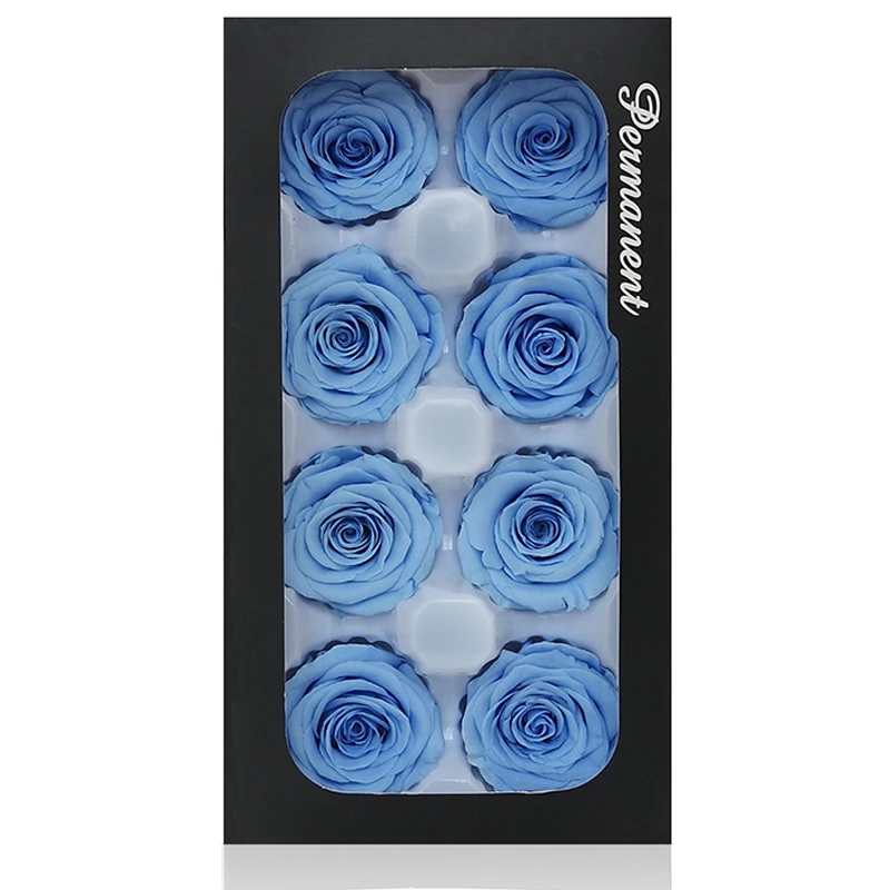 

Party Wedding Decor Dried Rose Gift Box Immortal Rose Flower DIY 8PCS/BOX Eternal Floral Head 4-5CM High-end Preserved Flowers