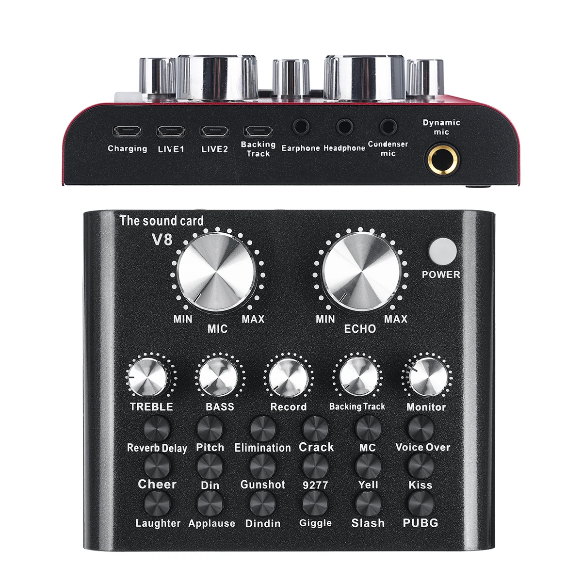 Bluetooth живая звуковая карта аудио USB веб-гарнитура микрофон Голосовое управление