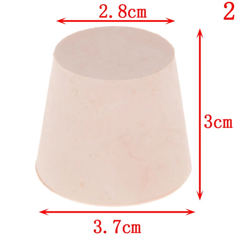 

2021 Rubber Stopper Bungs Laboratory Solid Hole Stop Push-In Sealing Plug 1# 7# 15*25*25mm 28*30*37mm