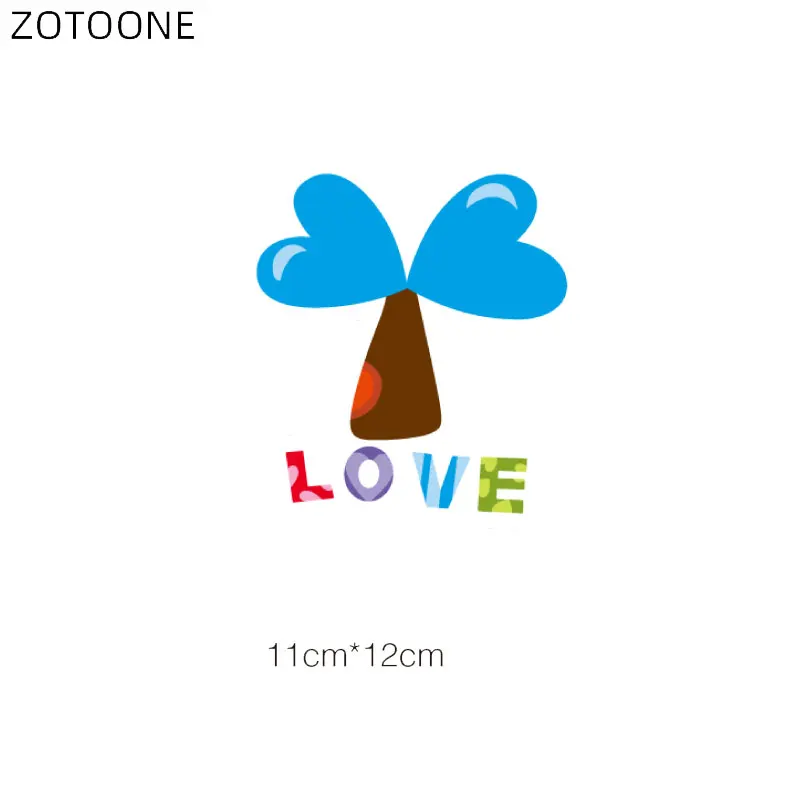 ZOTOONE любителей заплатки дерево для костюмы Утюг на Стикеры пары DIY моющиеся патч