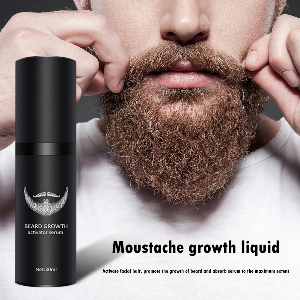 Beard Growth Serum - Hair Oil for Men Facial Supplement Thicker and Fuller Mustache Grower Perfect Gift Dad | Красота и здоровье