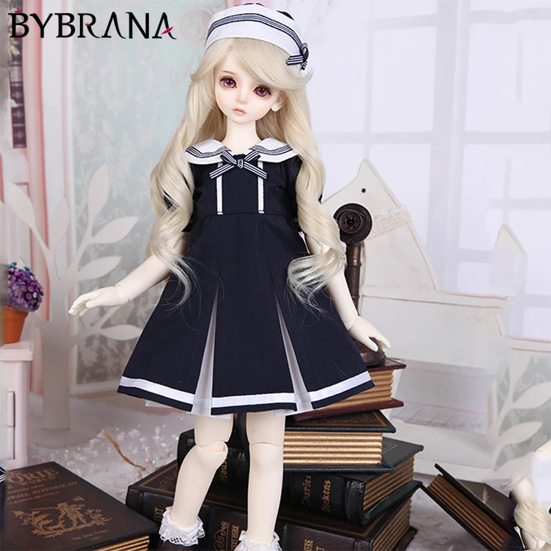

Шарнирная кукла Bybrana 1/3 1/4 1/6, женское платье темно-синего цвета, размер может быть изменен