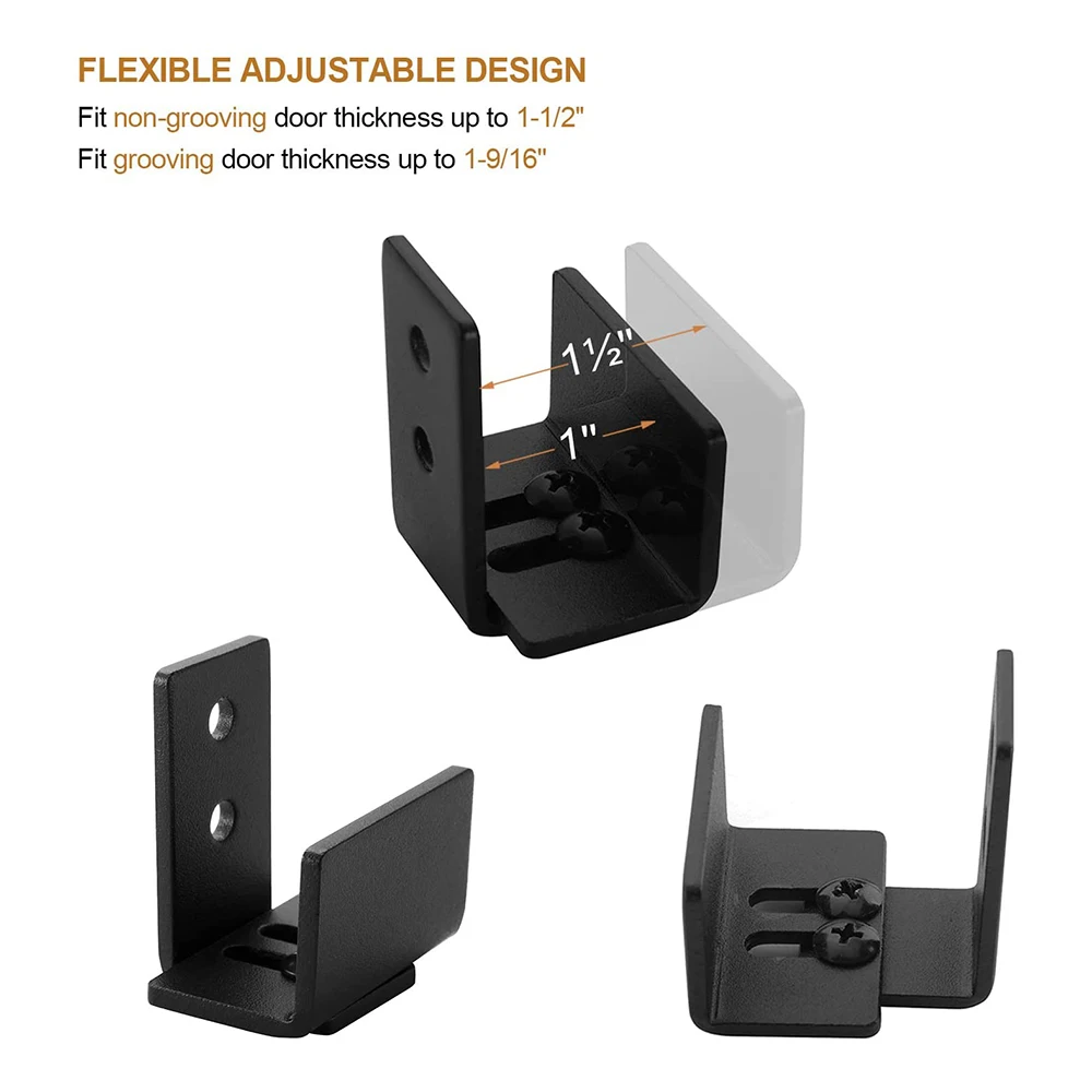 

Wall Mount Floor Guide Adjustable Matte Carbon Steel Sliding Home Safety