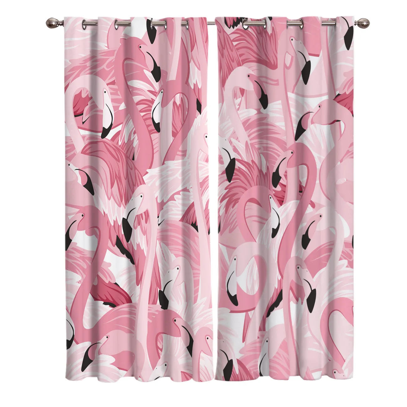 Шторы на окна с розовым фламинго занавески для гостиной ванной кухни спальни