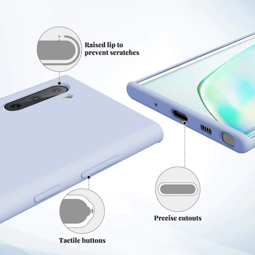 Мягкий Жидкий официальный силиконовый чехол для samsung Galaxy Note 10 Plus 9 8 Pro из ТПУ ткани