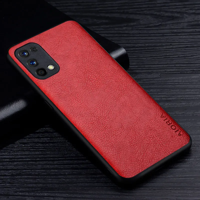 leather case for oppo realme 7 7 pro luxury business style retro litchi pattern premium back cover for realme 7 4g 5g phone case free global shipping
