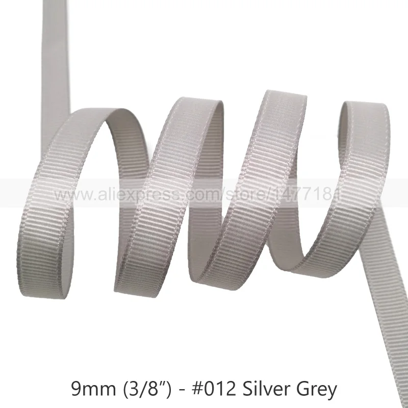 012 Silver Grey 20 ярдов) 3/" 9 мм корсажная лента белого, черного, розового, красного, зеленого, фиолетового цветов корсажная лента полиэстер лента для рукоделия - Цвет: 012 Silver Grey