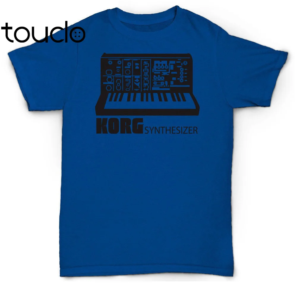 Новинка Мужская забавная футболка с синтезатором KORG винтажная аналоговая MOOG