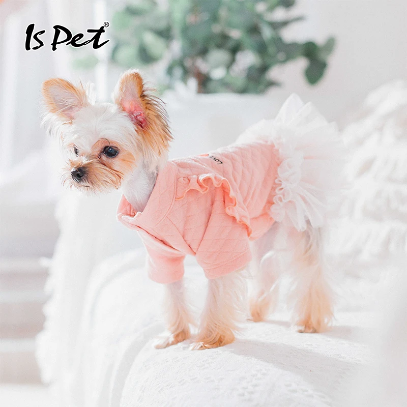 Ropa Perro для собак платье с пачкой и принтом кошка Платье Зима Чихуахуа тцу питомцев