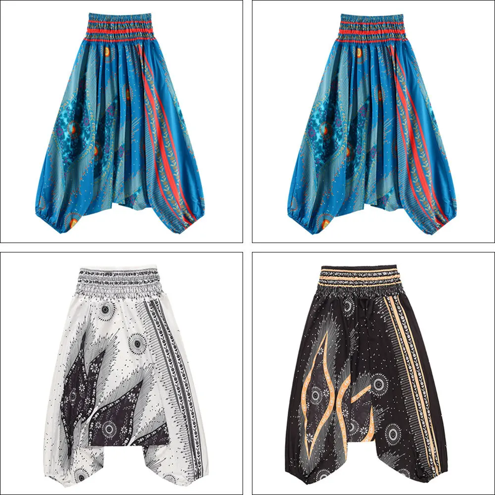 Модная африканская одежда женская Европейская Одежда с принтом брюки Анкары