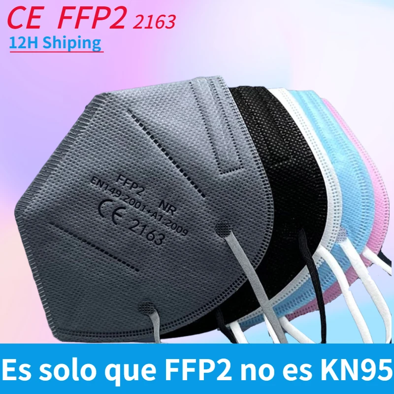100 fpp2 маски Mascarillaskn95 сертифицированные черные одобренные ffp2mask fpp 2 KN95 fpp2|Маски| |