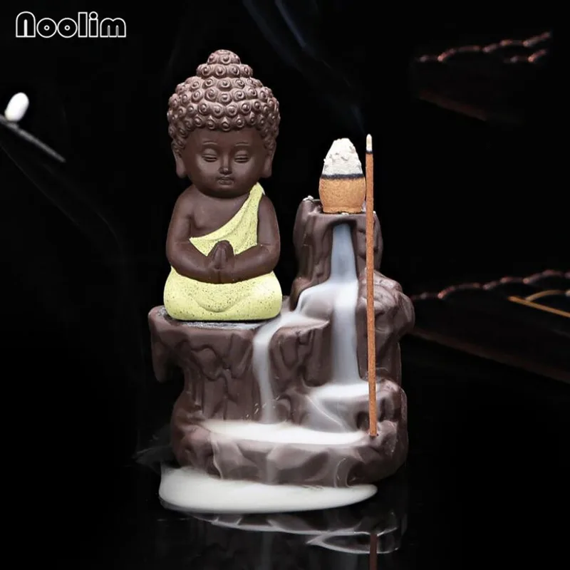 The Little Monk кадило в виде маленького Будды Backflow курильница для благовоний