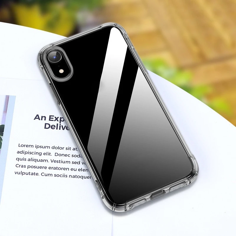 Роскошный противоударный прозрачный силиконовый чехол для Iphone Xr Iphone Xs Max чехол для Iphone Xs X Чехол Apple Iphone 11 Pro Max чехол черный чехол