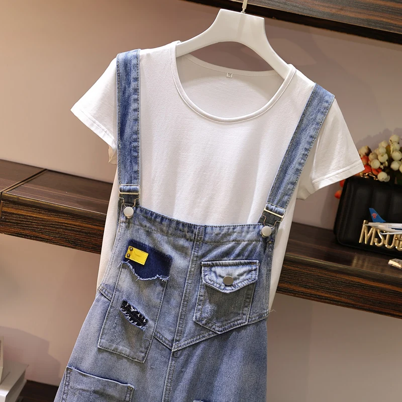 Женская одежда большого размера джинсы с дырками для толстой сестры штаны