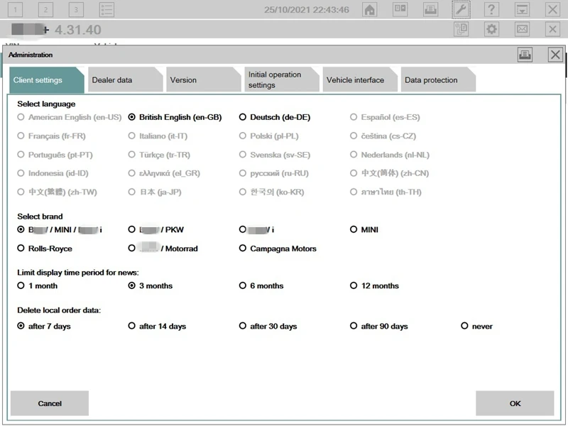 V09.2021 программное обеспечение HDD 1 ТБ Fit win10 64bit icom A B C INPA cf19 CF30 cf52 d630 x200 x201t ноутбуки |
