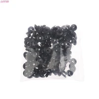 100pcs 8mm door nozzle plastic clip fasteners black cars performed cover weather nozzle car fixers retainer push pin clips