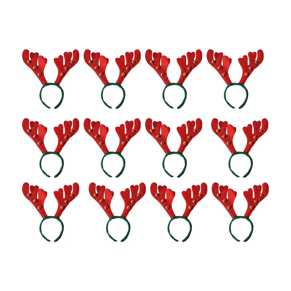 

12Pcs/set Reindeer Headband Horns Cosplay Christmas Deer Headband Christmas Hair Accessories For Adults Xmas Deals