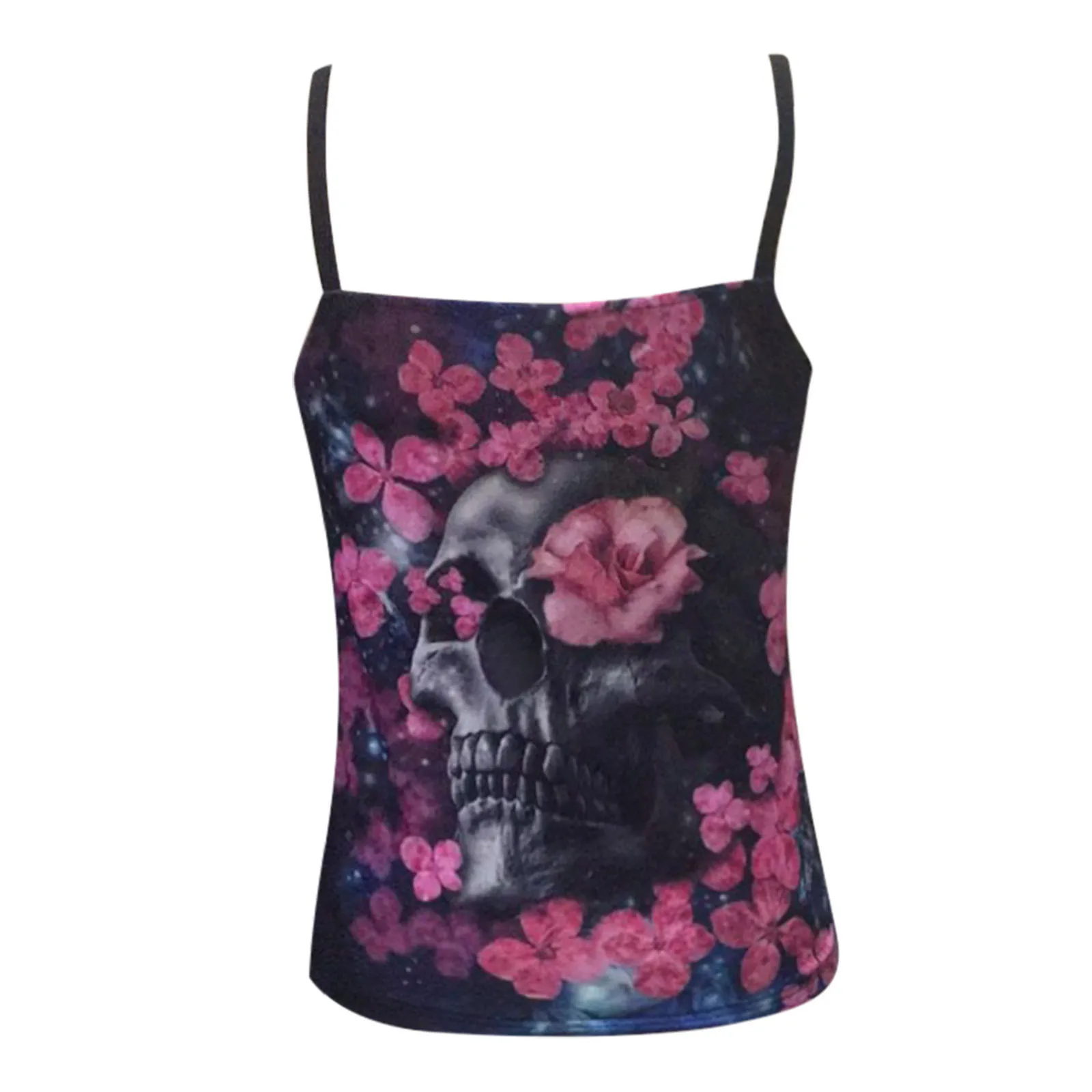 Пикантный Женский мини жилет с цветочным принтом облегающий летний Дамский Топ