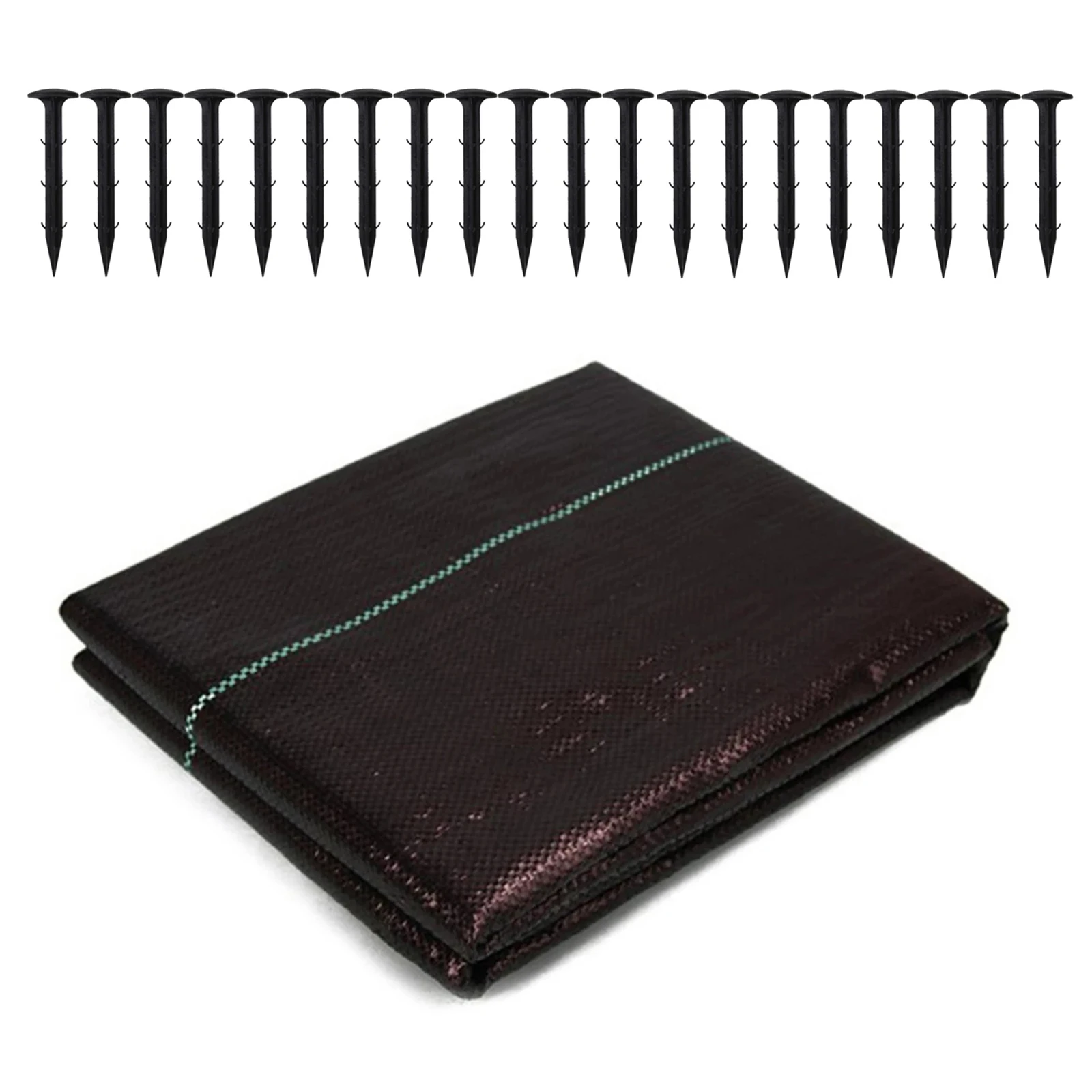 

Heavy Duty Garden Weed Control Fabric Anti Grass Agricultural Mulch Cloth Greenhouse Weeding Mat Water Permeable With Peg