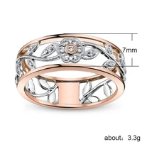 18k multi rose gold ring for women natural 1 carat diamond jewelry anillos de bizuteria anillos mujer gemstone flower rings box