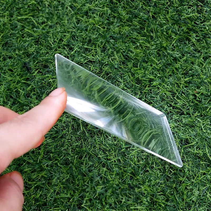 Небольшая прямоугольная оптическая ПММА пластиковая линза Френеля фокусное