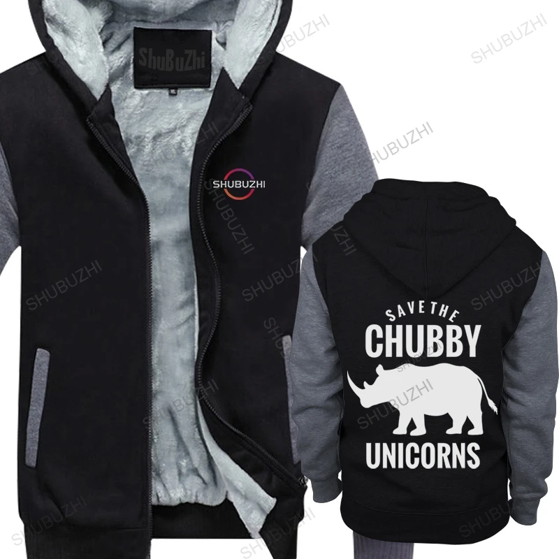 

Мужская зимняя толстовка с капюшоном, брендовая хлопковая кофта с надписью «Save The Chubby Unicorn», Рино, большие размеры
