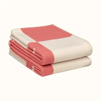 designer letter h blanket cashmere crochet scarf shawl portable soft warm blanket wool knitted throw blankets for beds