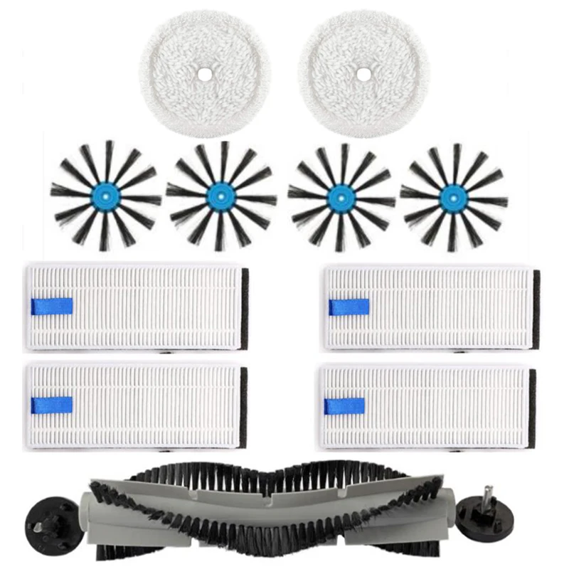 

HEPA Filter Main Roller Brush Side Brushes Mop Cloth Rags for Bissell 3115 EV675 Sweeping Robot Vacuum Cleaner Accessory