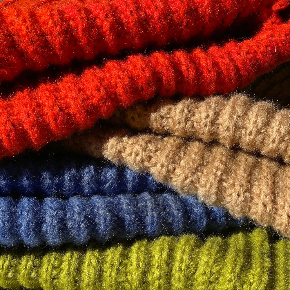 Осень-зима большая версия толстой шерстяной шапки свободная вязаная шапка из