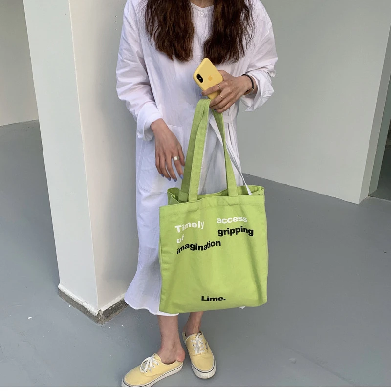 

Large Capacity Canvas Tote Shoulder Bag Fabric Cotton Cloth Reusable Shopping Bag for Women 2021 Beach Handbags Shopper Bags