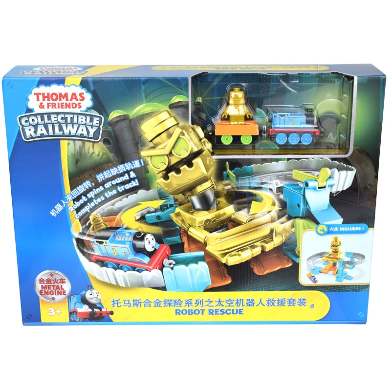 

Original The Thomas and Friends Train Track Kids Toys for Boys Model Car Track Toy for Children Exploration Space Robot Railway