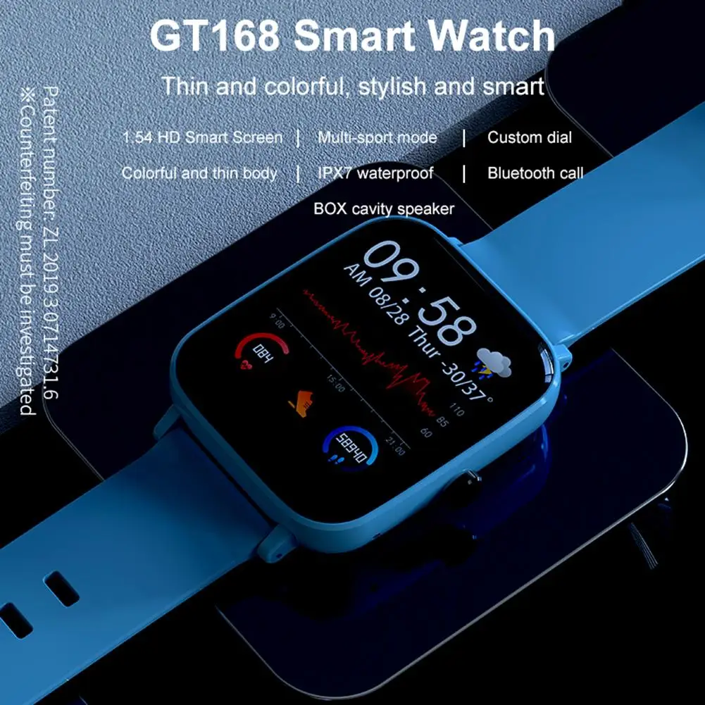watches smart watch men women kids heart rate blood pressure monitor bluetooth connect smartwatch fitness for android 2021 free global shipping