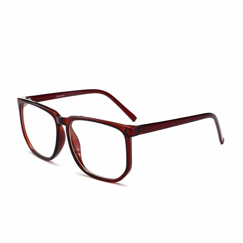 Fashion Anti Blue Light Square Men Optics Glasses Frame Women Solid Color Big Spectacles Frames Prescription Eyeglasses - Цвет оправы: 2