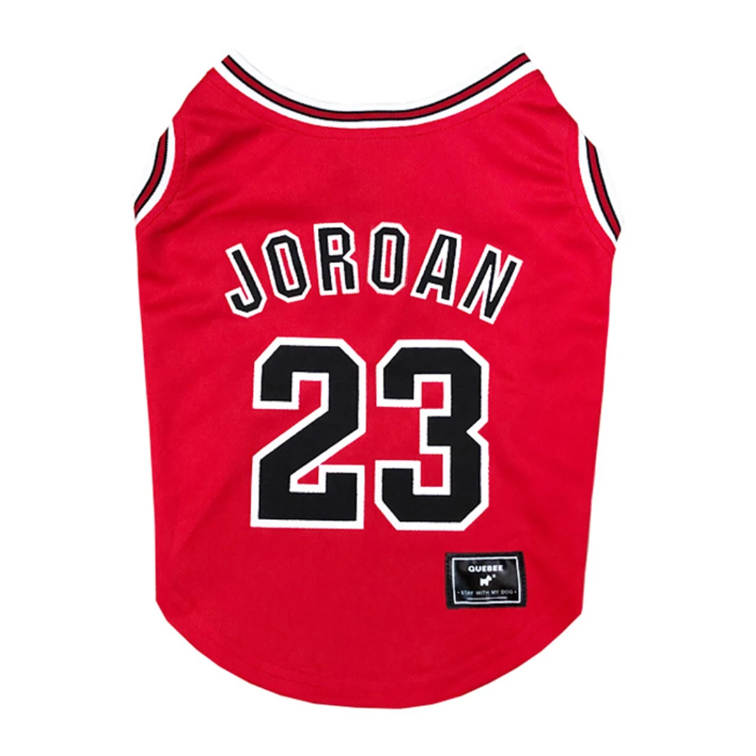 

Summer Pug Basketball Vest for Yorkies Pet Dog Clothes for Small Dogs Clothing Puppy Breathable Vest Chihuahua Tshirt PC1555