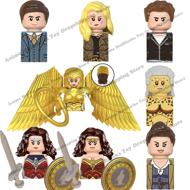 WM6100 чудо-женщина Барбара Минерва Гепард Стив Тревор пластиковые мини