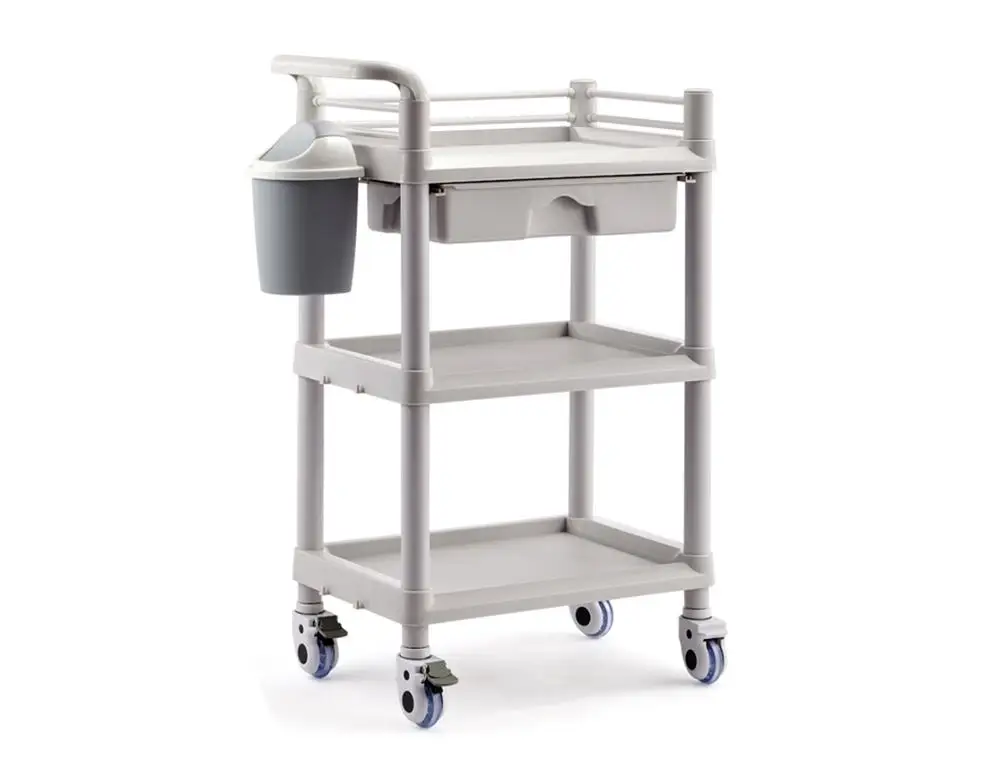 Gray Drawer Bin Elitzia ET005 мебель для Салона Спа Красивая тележка передвижная тележка с мусорным ящиком два или три слоя 6 типов опционально - Цвет: Gray Drawer Bin