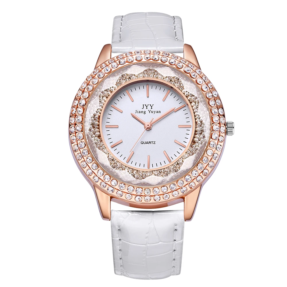 

2020 New Casual Fashion Women Watches Leather Diamond Rhinestone Bracelet Quartz Luxury Womens Watches Top Brand