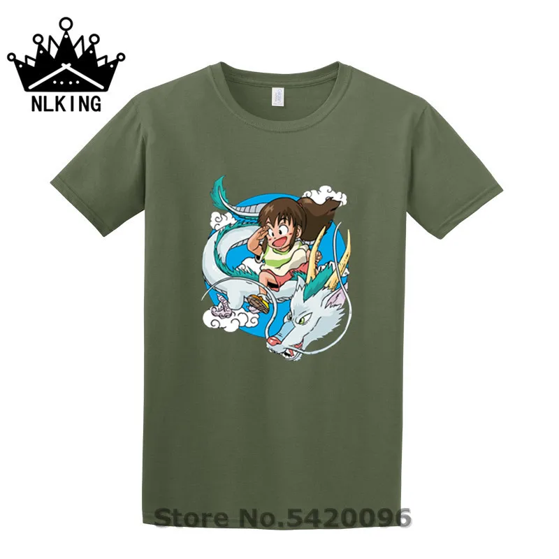 Новая мода 2019 футболка s dragon chihiro comic Аниме Манга Мужская из чистого хлопка Harajuku