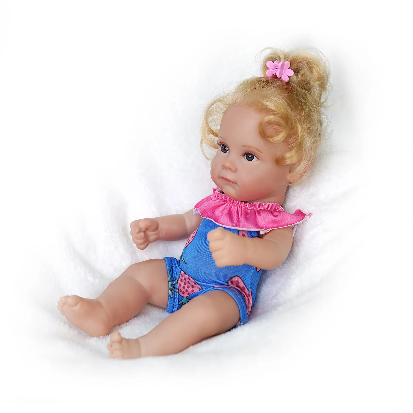 

ADFO 12 Inches Maggi Reborn Dolls Newborn Baby Bath Full Vinyl Silicone Washable Realistic Fashion Football Girl LoL Gift