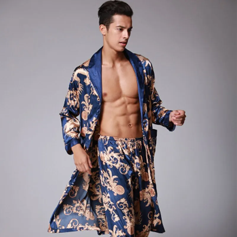 Мужская пижама длинные штаны для сна на весну-осень 2020 | одежда