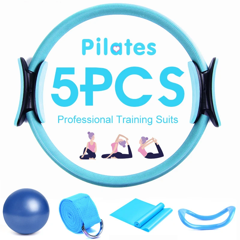 2 шт. кольцо для йоги комплект профессиональный Пилатес мышц упражнения Magic