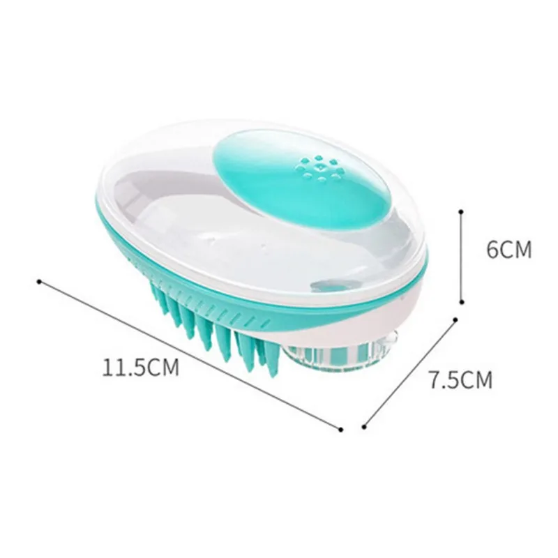 

Pet Massage Bath Brush Blue Pet bath brush Multifunction Cat Dog brush ShampooShower Hair Removal Comb For Cats Pet Cleaning A