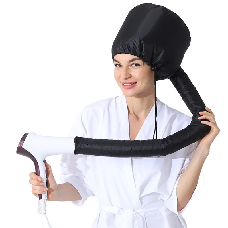 

Portable Soft Hair Drying Cap Bonnet Hood Hat Womens Blow Dryer Home hairdressing Salon Supply Adjustable Accessory Dry hair cap